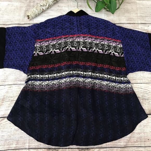 ⚡️SOLS⚡️Silence + Noise Shawl Kimono Cardigan Blue - Picture 8 of 16